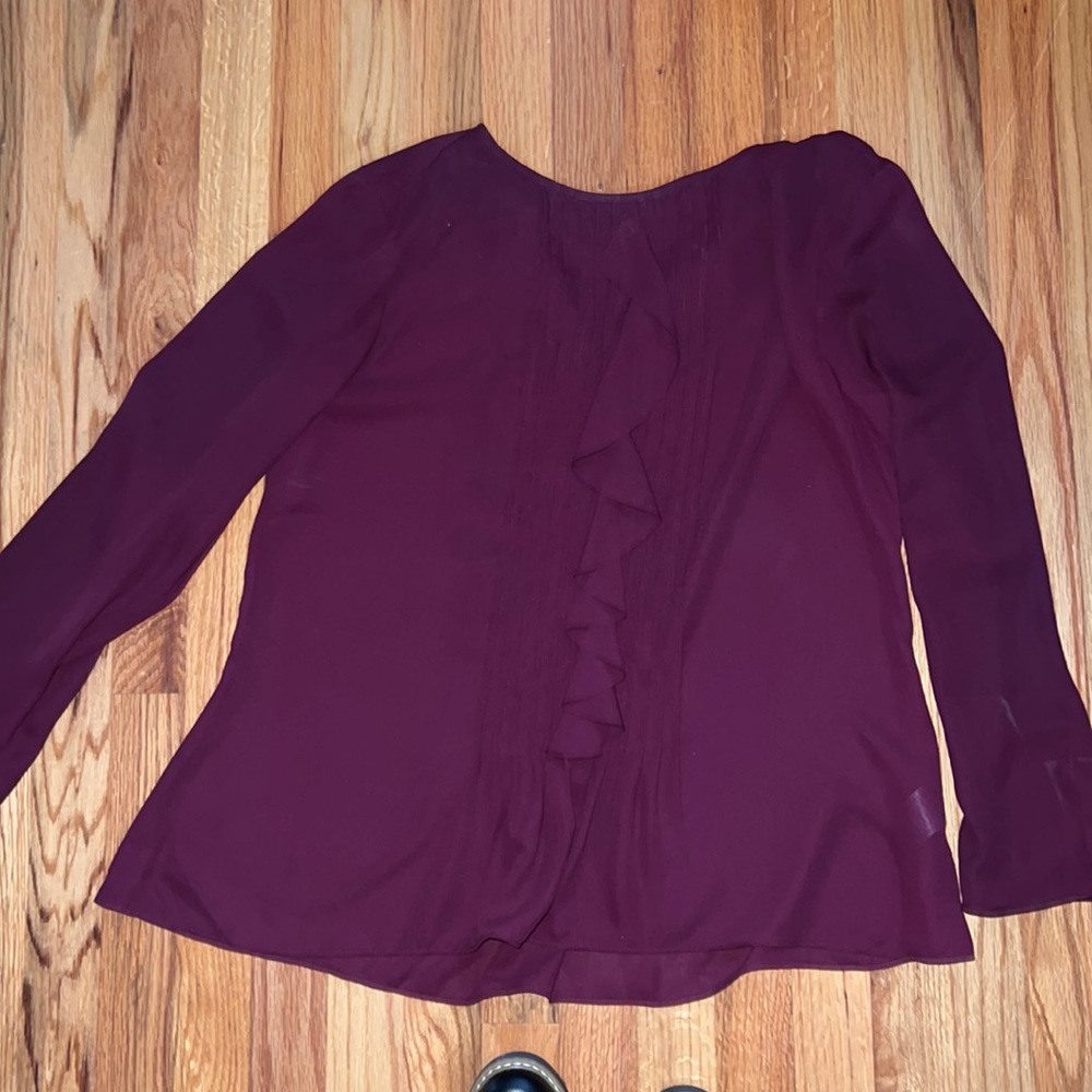 BANANA REPUBLIC - maroon blouse